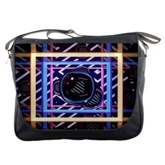 Abstract Sphere Room 3d Design Shape Circle Messenger Bag by Mog4mog4