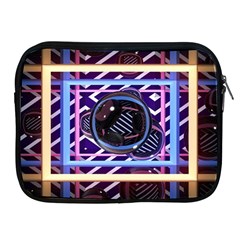 Abstract Sphere Room 3d Design Shape Circle Apple Ipad 2/3/4 Zipper Cases