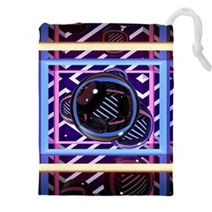 Abstract Sphere Room 3d Design Shape Circle Drawstring Pouch (4xl) by Mog4mog4