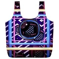 Abstract Sphere Room 3d Design Shape Circle Full Print Recycle Bag (xxxl) by Mog4mog4