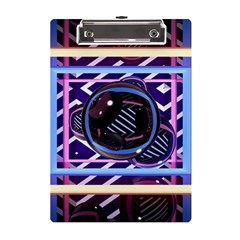 Abstract Sphere Room 3d Design Shape Circle A5 Acrylic Clipboard by Mog4mog4