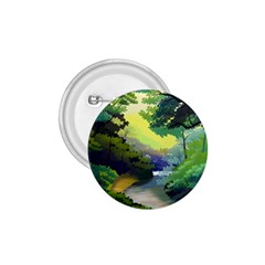 Landscape Illustration Nature Forest River Water 1 75  Buttons by Mog4mog4