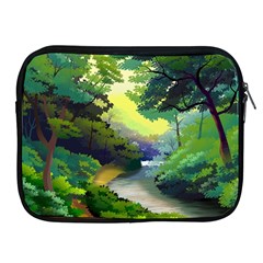 Landscape Illustration Nature Forest River Water Apple Ipad 2/3/4 Zipper Cases by Mog4mog4