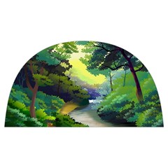 Landscape Illustration Nature Forest River Water Anti Scalding Pot Cap by Mog4mog4