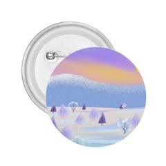 Vector Winter Landscape Sunset Evening Snow 2 25  Buttons