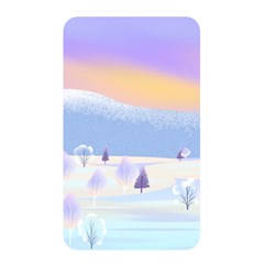 Vector Winter Landscape Sunset Evening Snow Memory Card Reader (rectangular)