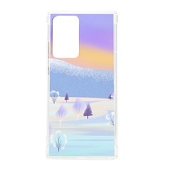 Vector Winter Landscape Sunset Evening Snow Samsung Galaxy Note 20 Ultra Tpu Uv Case