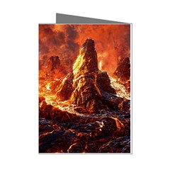 Nature Wallpaper Vulcanic Landscape Mini Greeting Cards (pkg Of 8)