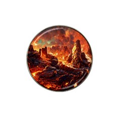 Nature Wallpaper Vulcanic Landscape Hat Clip Ball Marker (4 Pack) by Mog4mog4