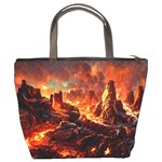 Nature Wallpaper Vulcanic Landscape Bucket Bag Back