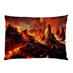 Nature Wallpaper Vulcanic Landscape Pillow Case by Mog4mog4