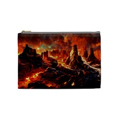 Nature Wallpaper Vulcanic Landscape Cosmetic Bag (medium) by Mog4mog4