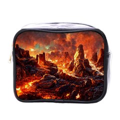 Nature Wallpaper Vulcanic Landscape Mini Toiletries Bag (one Side) by Mog4mog4