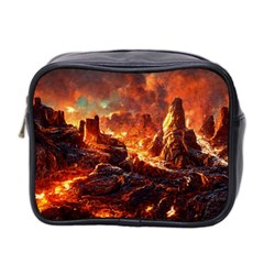 Nature Wallpaper Vulcanic Landscape Mini Toiletries Bag (two Sides) by Mog4mog4