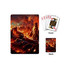 Nature Wallpaper Vulcanic Landscape Playing Cards Single Design (mini)