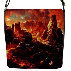 Nature Wallpaper Vulcanic Landscape Flap Closure Messenger Bag (s) by Mog4mog4