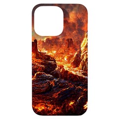 Nature Wallpaper Vulcanic Landscape Iphone 14 Pro Max Black Uv Print Case by Mog4mog4