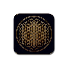 Horizon Sempiternal Bring Abstract Pattern Rubber Square Coaster (4 Pack) by Bakwanart