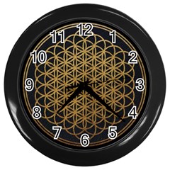 Horizon Sempiternal Bring Abstract Pattern Wall Clock (black) by Bakwanart