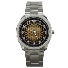 Horizon Sempiternal Bring Abstract Pattern Sport Metal Watch by Bakwanart