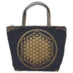 Horizon Sempiternal Bring Abstract Pattern Bucket Bag by Bakwanart