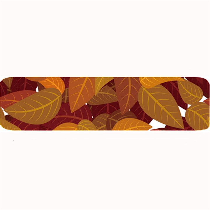 Watercolor Leaves Leaf Orange Large Bar Mat