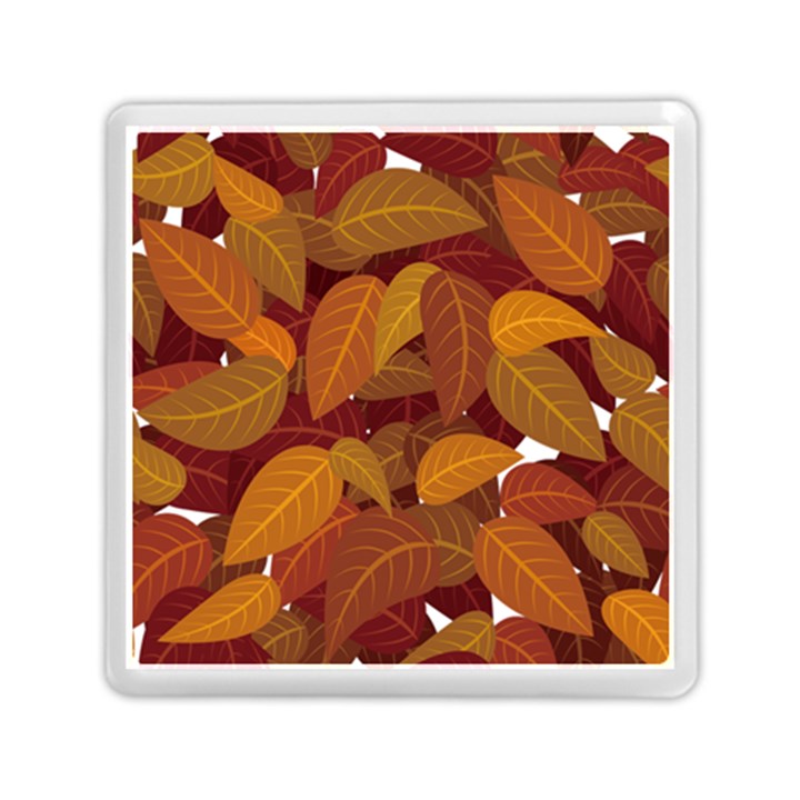 Watercolor Leaves Leaf Orange Memory Card Reader (Square)