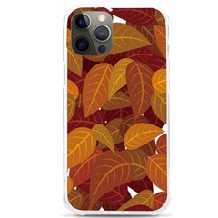 Watercolor Leaves Leaf Orange Iphone 12 Pro Max Tpu Uv Print Case by Bakwanart