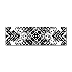 Black And White Modern Texture Seamless Print Fabric Pattern Sticker (bumper) by Bakwanart