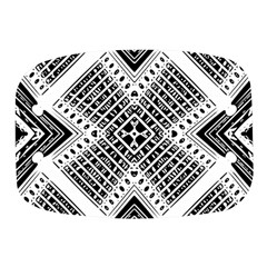 Black And White Modern Texture Seamless Print Fabric Pattern Mini Square Pill Box by Bakwanart