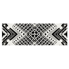 Black And White Modern Texture Seamless Print Fabric Pattern Banner And Sign 6  X 2  by Bakwanart