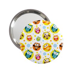 Owl Bird Cartoon 2.25  Handbag Mirrors