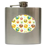 Owl Bird Cartoon Hip Flask (6 oz) Front