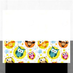 Owl Bird Cartoon Rectangular Jigsaw Puzzl