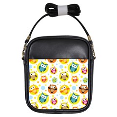 Owl Bird Cartoon Girls Sling Bag