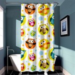 Owl Bird Cartoon Shower Curtain 36  x 72  (Stall)  Curtain(36 X72 ) - 33.26 x66.24  Curtain(36 X72 )