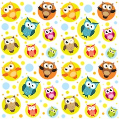 Owl Bird Cartoon Play Mat (Rectangle)