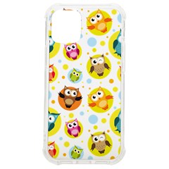 Owl Bird Cartoon Iphone 12 Mini Tpu Uv Print Case	 by Bakwanart