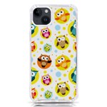 Owl Bird Cartoon iPhone 14 Plus TPU UV Print Case Front