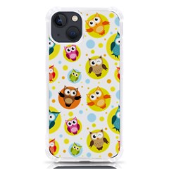 Owl Bird Cartoon Iphone 13 Tpu Uv Print Case by Bakwanart