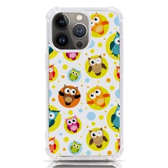 Owl Bird Cartoon iPhone 13 Pro TPU UV Print Case