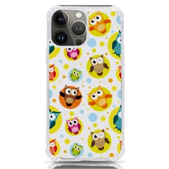 Owl Bird Cartoon Iphone 13 Pro Max Tpu Uv Print Case by Bakwanart