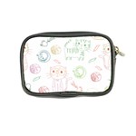 Cats And Food Doodle Seamless Pattern Coin Purse Back