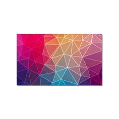 Multicolored Geometric Origami Idea Pattern Sticker (rectangular) by Bakwanart