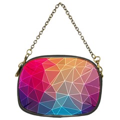 Multicolored Geometric Origami Idea Pattern Chain Purse (two Sides) by Bakwanart