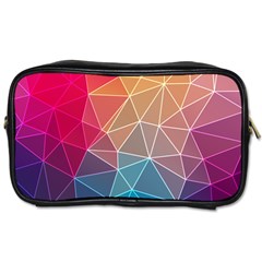 Multicolored Geometric Origami Idea Pattern Toiletries Bag (one Side) by Bakwanart