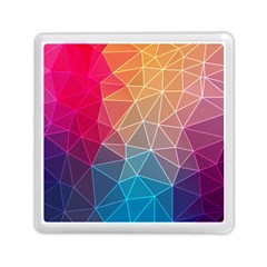 Multicolored Geometric Origami Idea Pattern Memory Card Reader (square) by Bakwanart