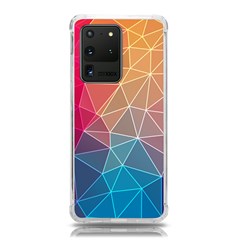 Multicolored Geometric Origami Idea Pattern Samsung Galaxy S20 Ultra 6 9 Inch Tpu Uv Case by Bakwanart