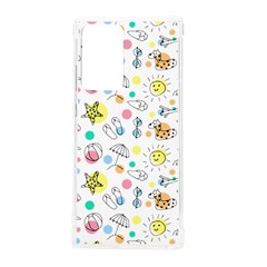 Summer Pattern Colorful Drawing Doodle Samsung Galaxy Note 20 Ultra Tpu Uv Case by Bakwanart