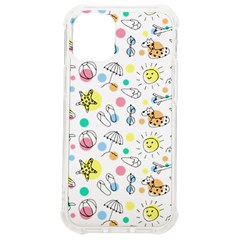 Summer Pattern Colorful Drawing Doodle Iphone 12 Mini Tpu Uv Print Case	 by Bakwanart